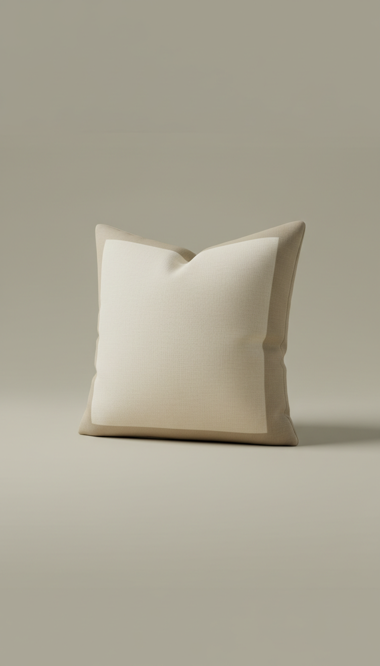 Linen Accent Pillow With Feather Insert