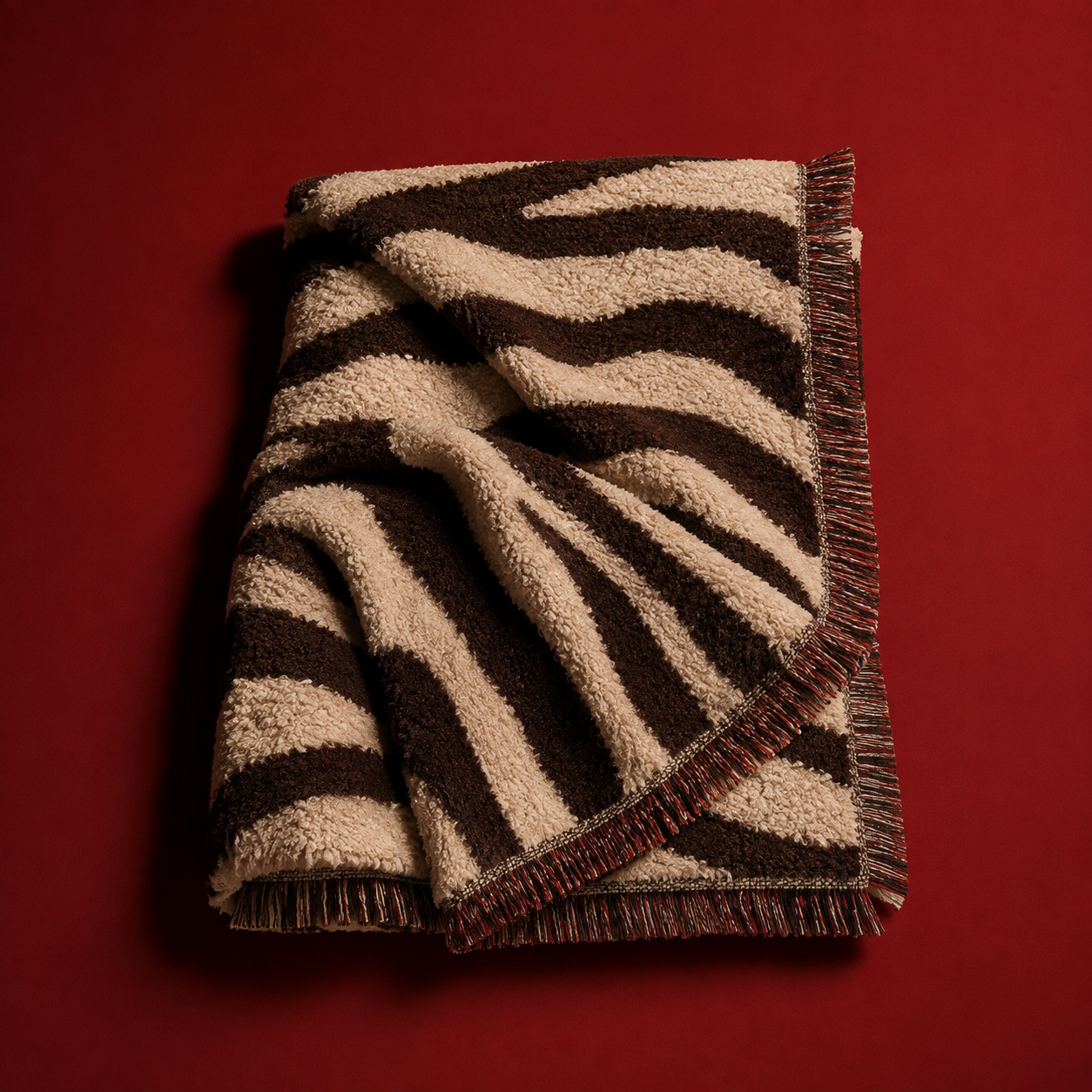 Zebra Stripe Woven Throw Blanket | Animal Print Decor