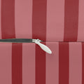 Le sigh striped lumbar pillow | red pink stripe decorative pillow