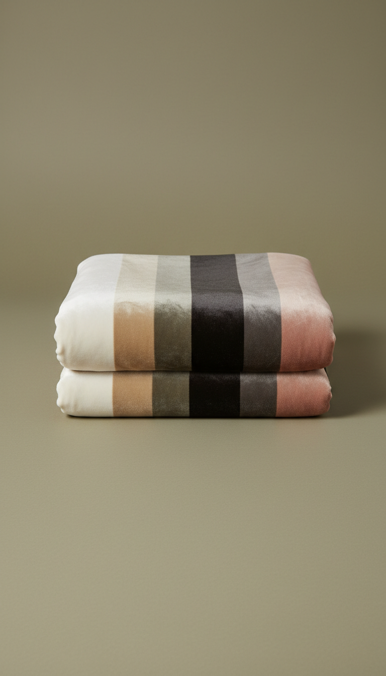Silk Velvet Throw With Hand-Finished Edges