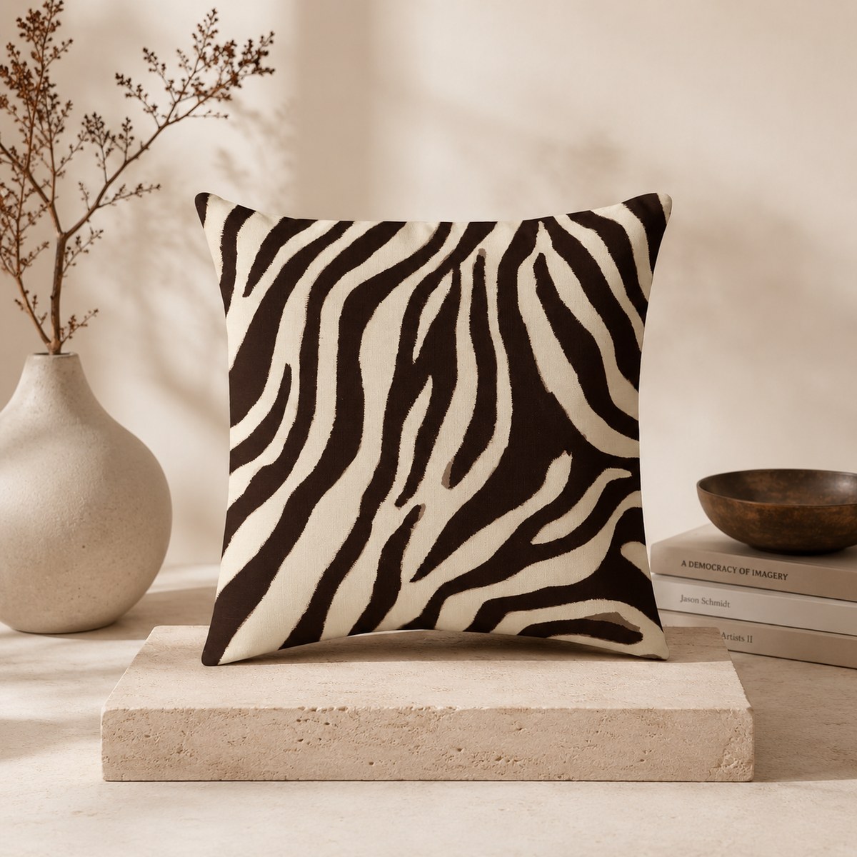 The Zebra Linen Pillow